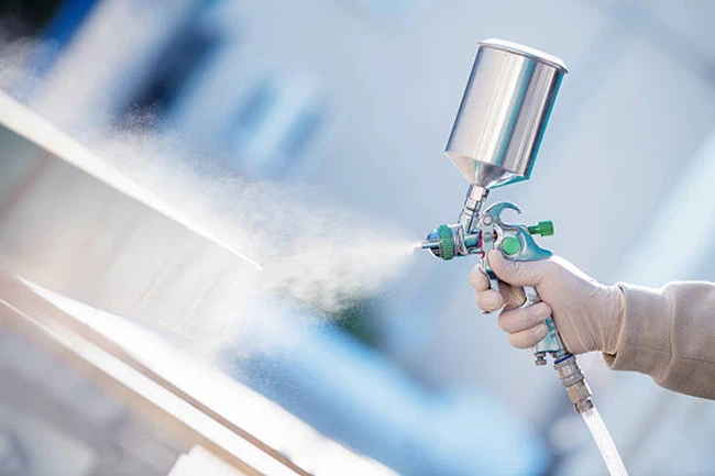 Step 5 For Using A Spray Gun- Practice With The Paint Sprayer Before The Project