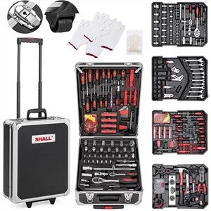 ​399-Σετ εργαλείων Piece Mechanics with 4-Drawer Heavy Duty Metral Box